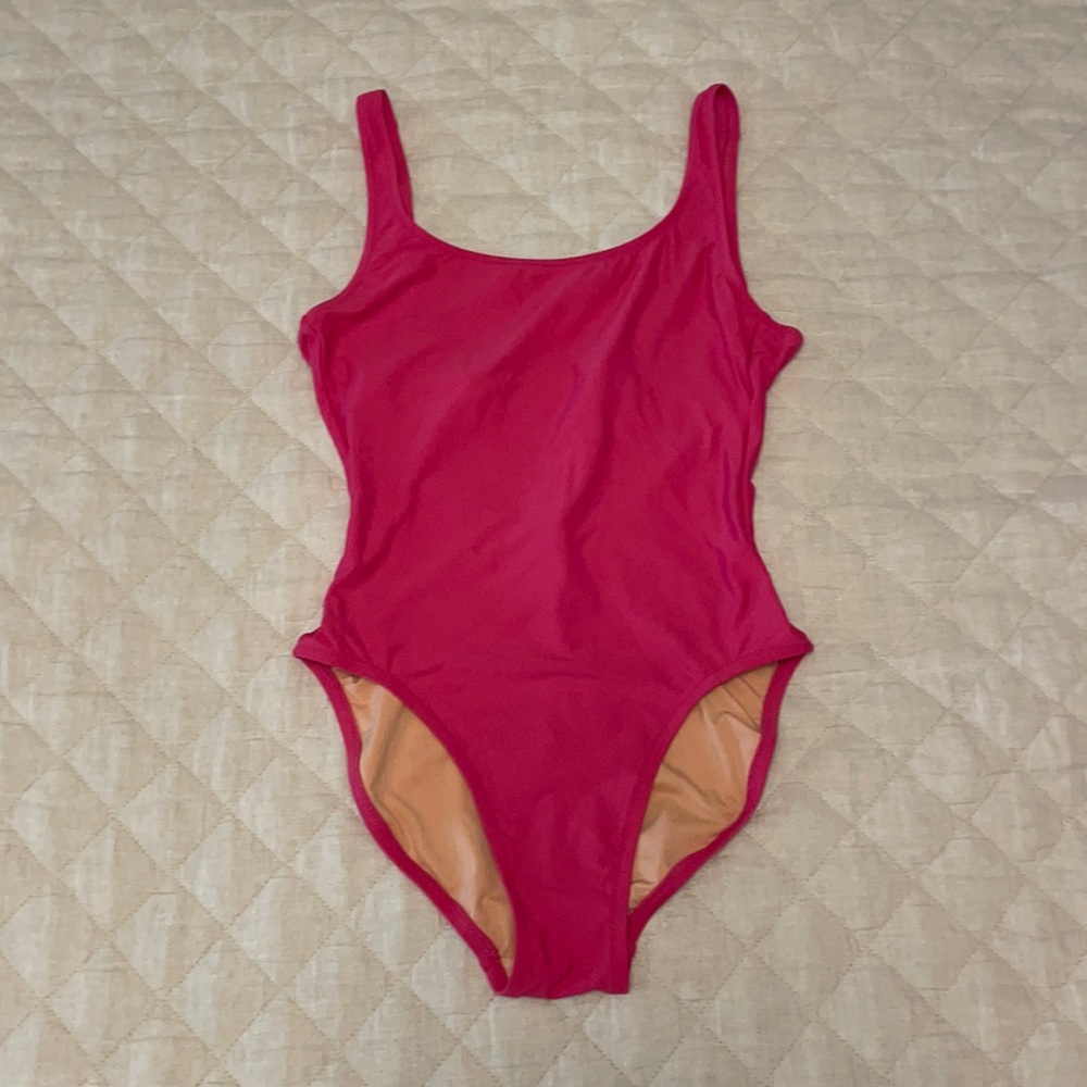 NWT J.Crew 1989 One-Piece Swimsuit in Fuschia, 6